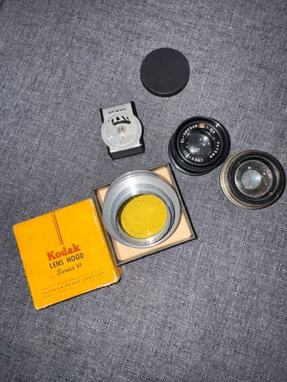 (4) Random Vintage Camera Lenses/Accessories